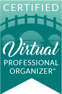 Virtual Organizing Certification Badge for Cary Prince Organizing