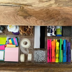 Office Desk Drawer Organizers from Cary Prince Organizing Holiday Gift Guide