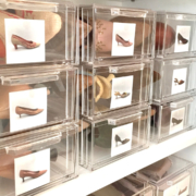 Closet Shoe Storage Bins from Cary Prince Organizing Holiday Gift Guide