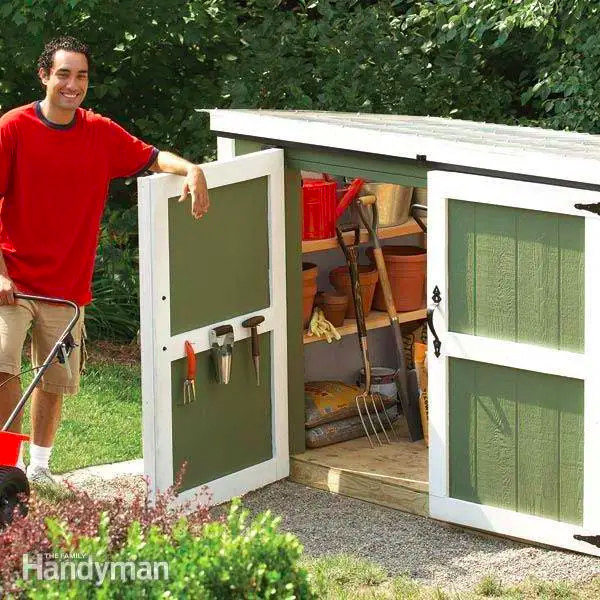 The Family Handyman gardening storage locker