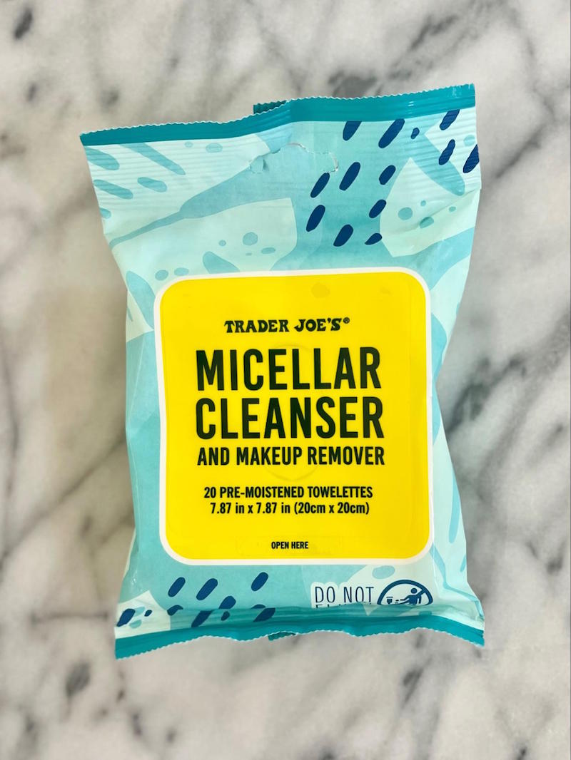 Trader Joes Miceller Cleanser and makeup remover wipes