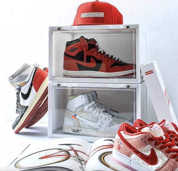Sneaker Throne Drop Sides shoe organizer and display case