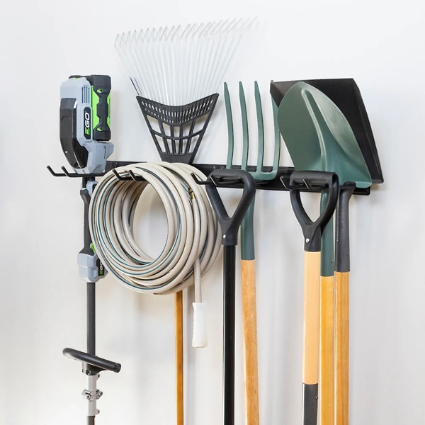 Store Your Board Wall Mount Garage Organizer featuring the Blat Gardening Tool Storage Hook