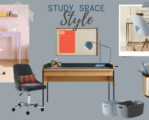 Cary Prince Organizing Styles Your Study Space showing different desk settings