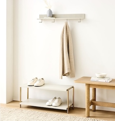 Quinn Shoe Rack by West Elm for organizing your front hallway entrance