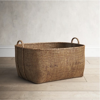 Thelma Handmade Wicker Basket by Birch Lane for organizing your home front entryway