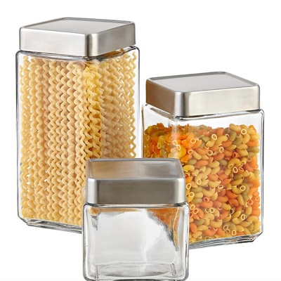 Anchor Hocking Canisters from The Container Store for best pantry organization