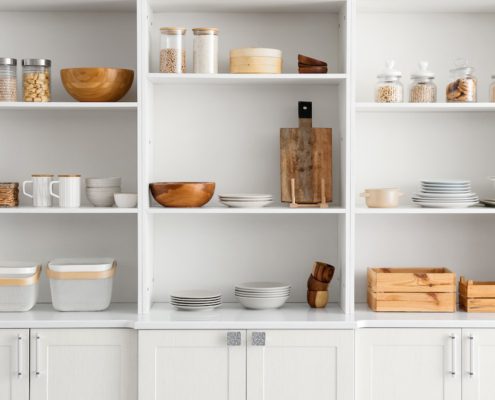 Cary Prince Organizing Pantry Shelves and Cupboard